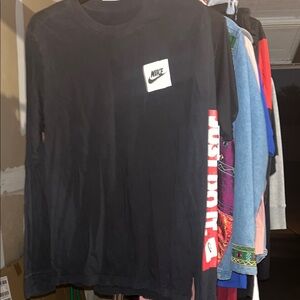 Nike Black Long Sleeve with Red Accents